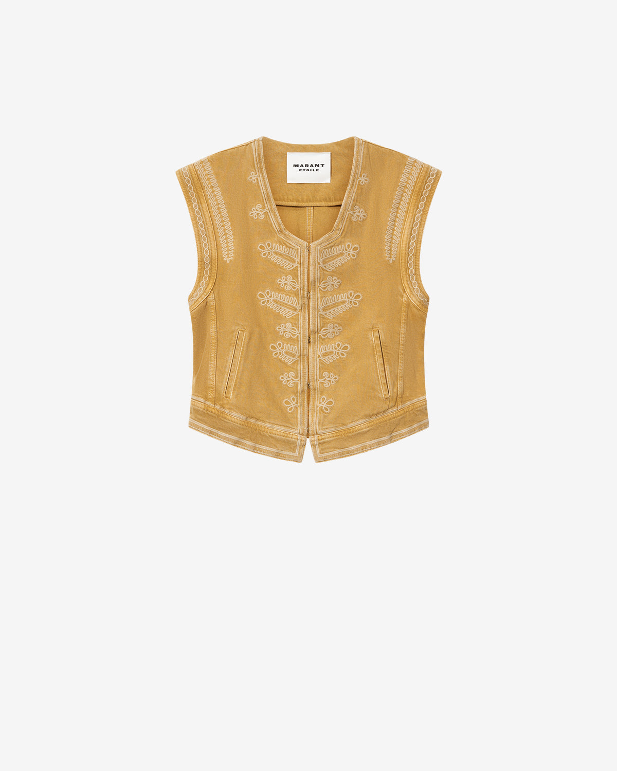 Isabel Marant Edmee GI0090FA gilet honey denim