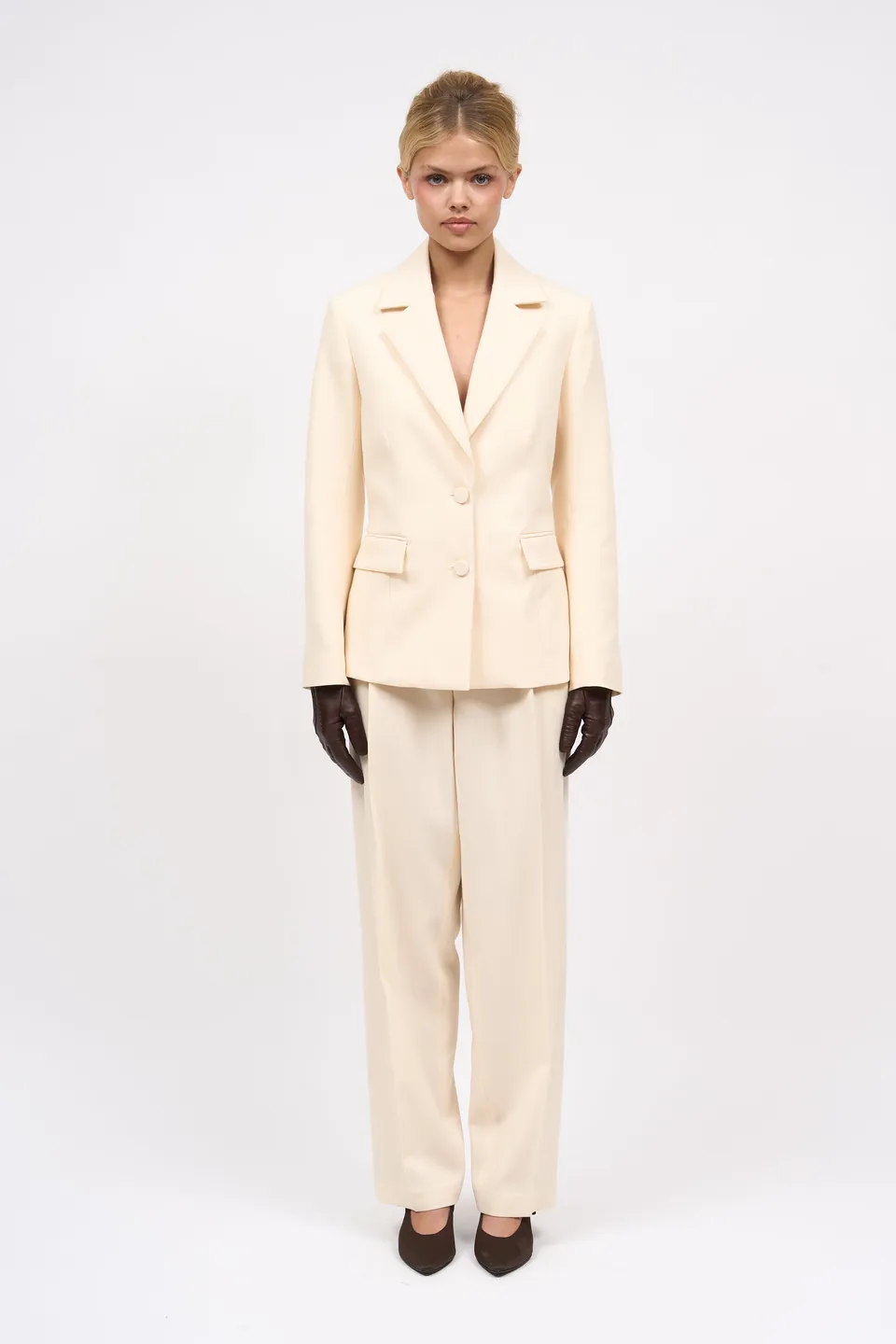 Paul & Joe Romy veste cintrée twill laine noir