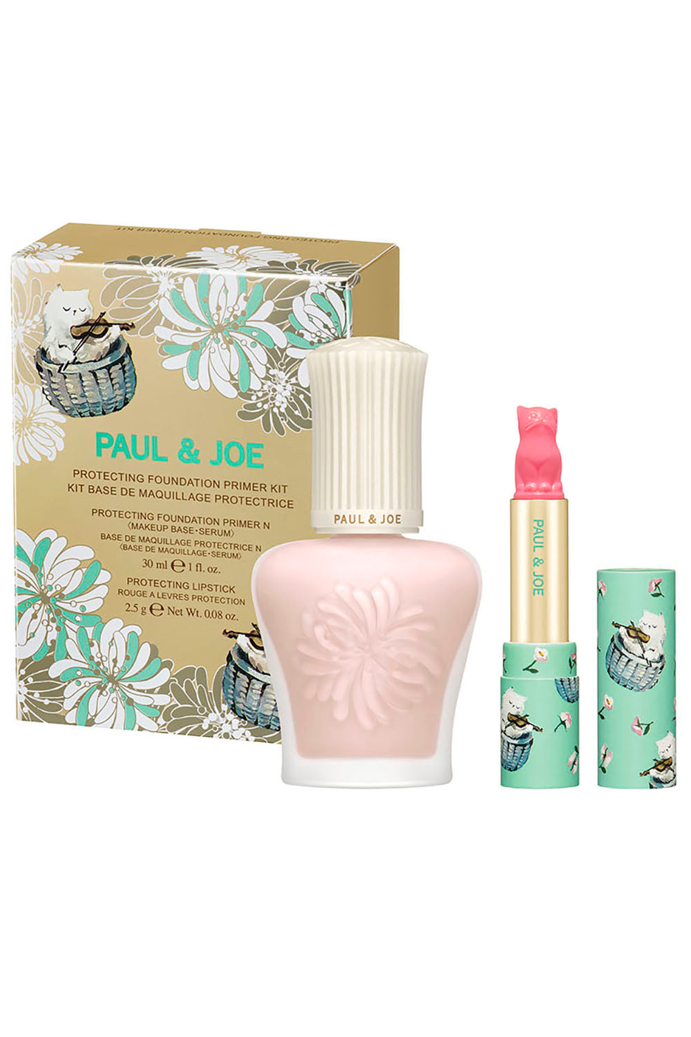 Paul & Joe kit solaire base rosé SPF50 rouge lèvres