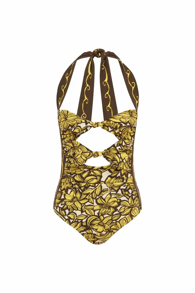 Alemaïs Mona maillot une pièce licou fleuri