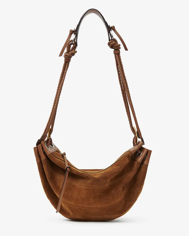 Isabel Marant Maia Medium sac cognac cuir velours