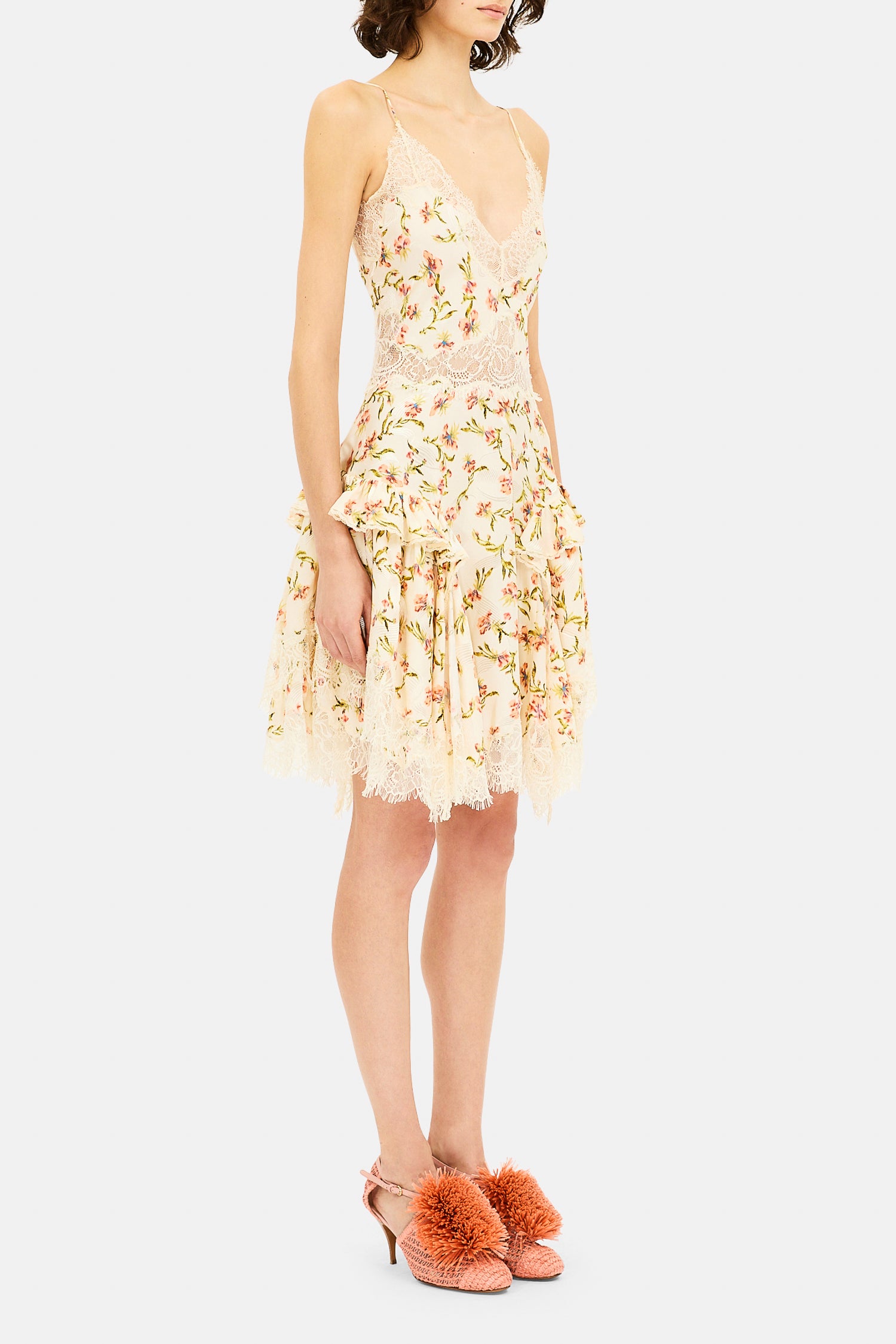 Ulla Johnson Lucina robe mini Opal fines bretelles soie