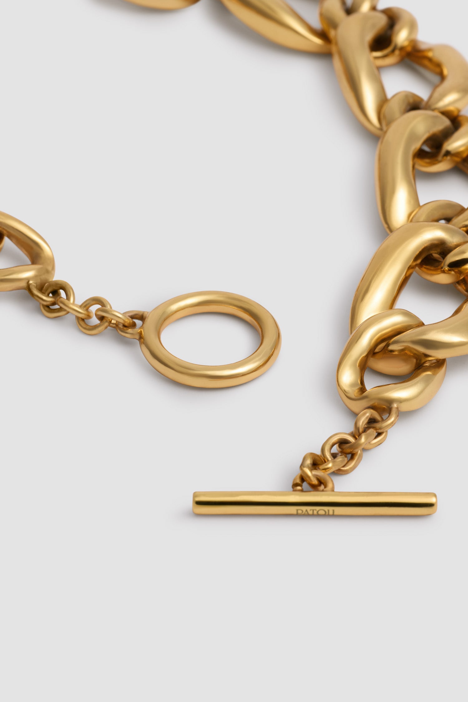 Patou JW154 collier chaîne laiton Doré TU coeur