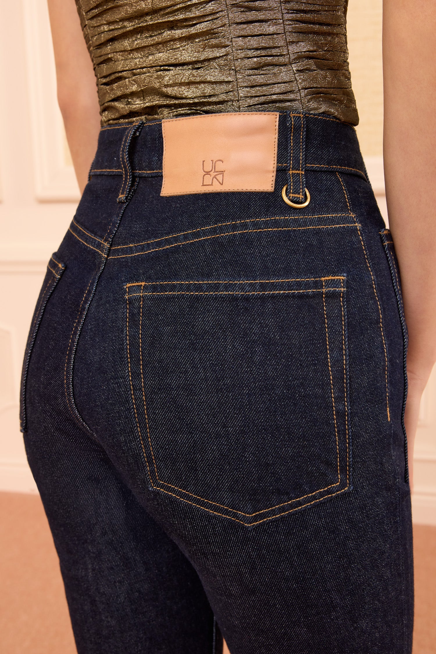 Ulla Johnson Denim Jean Lou Tigris bleu stretch