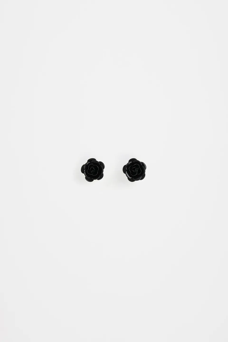 Patou Jewellery Flower stud earrings boucles d'oreilles noir TU
