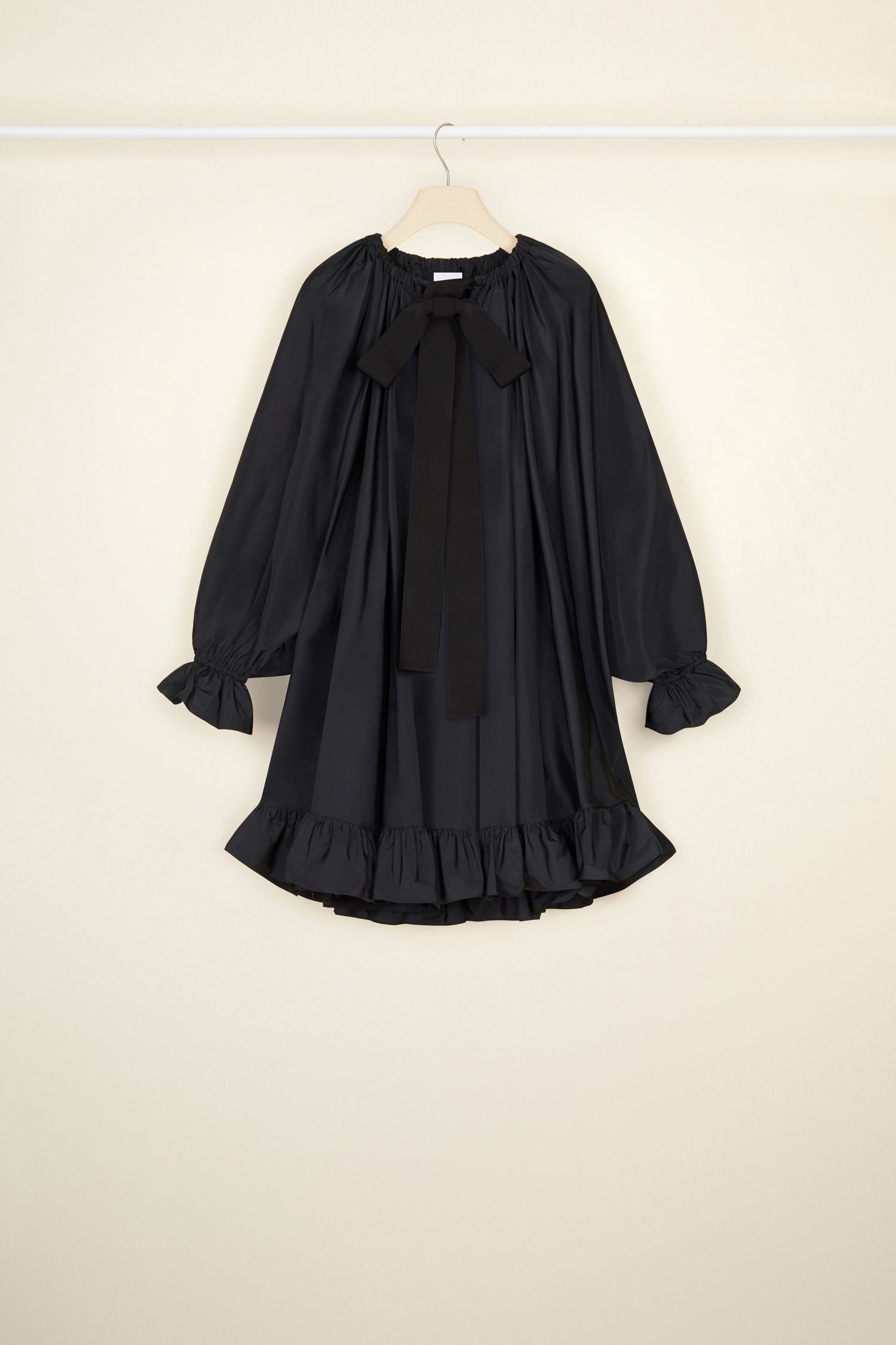 Patou Dresses DR079 robe faille recyclée noir