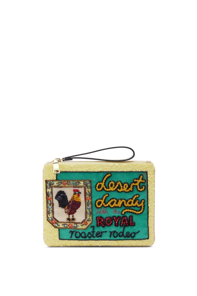 Alemäis Ace Rooster Embellished pochette perlée taille unique