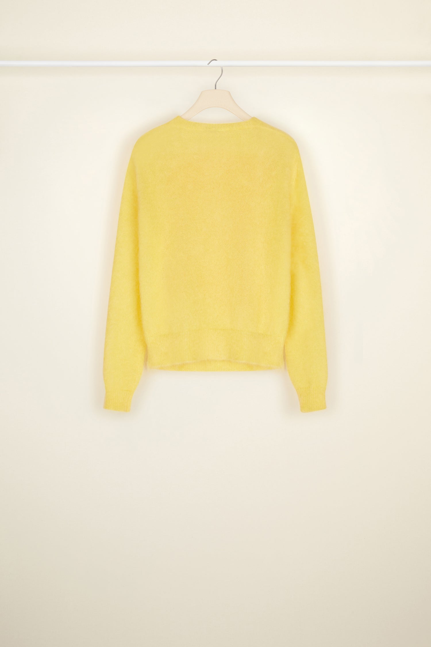 Patou A21KN0508039106H pull jacquard mohair safran