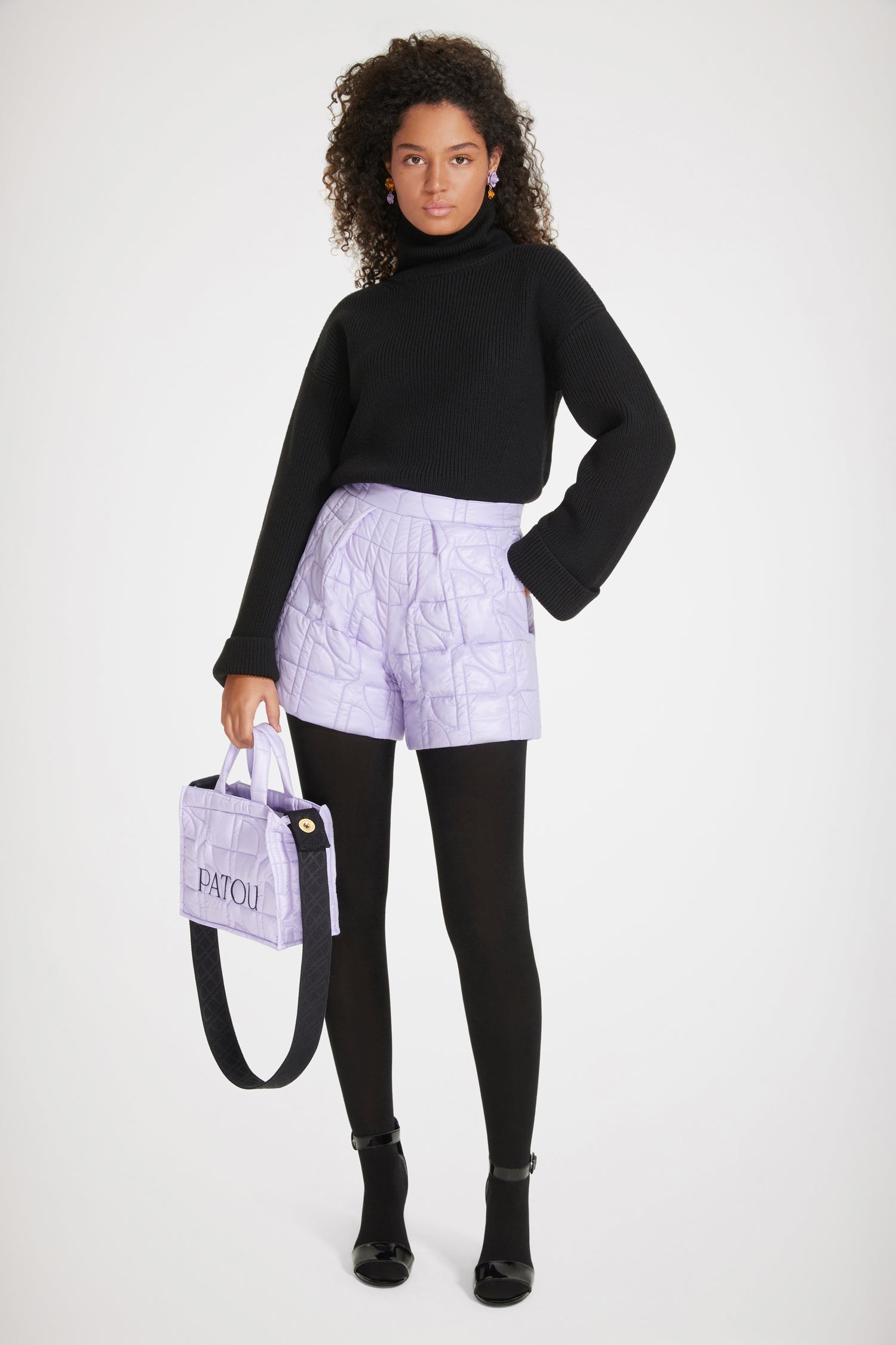 Patou Bags H22AC0250123477L tote matelassé lavande TU
