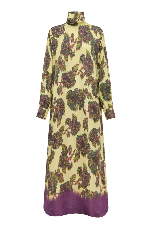 Alemaïs Jerry robe midi viscose fleurs