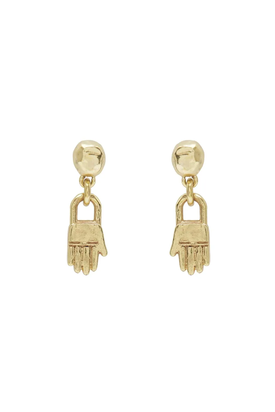 Alemaïs Le Jardin Mini Hand Drop Studs boucles d'oreilles laiton taille unique