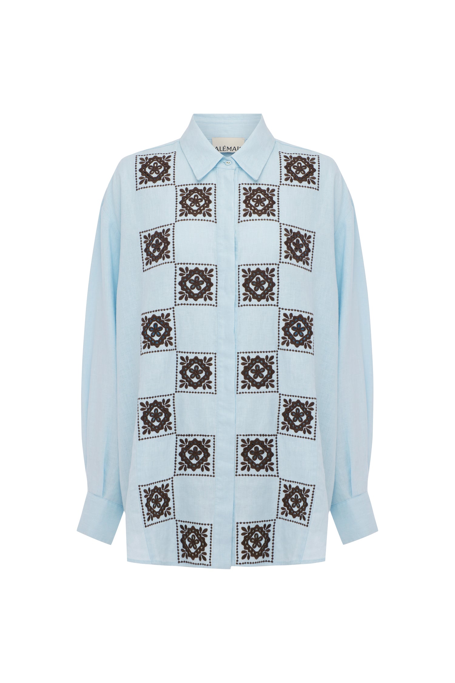 Alemäis Grace chemise lin ample brodée taille 10