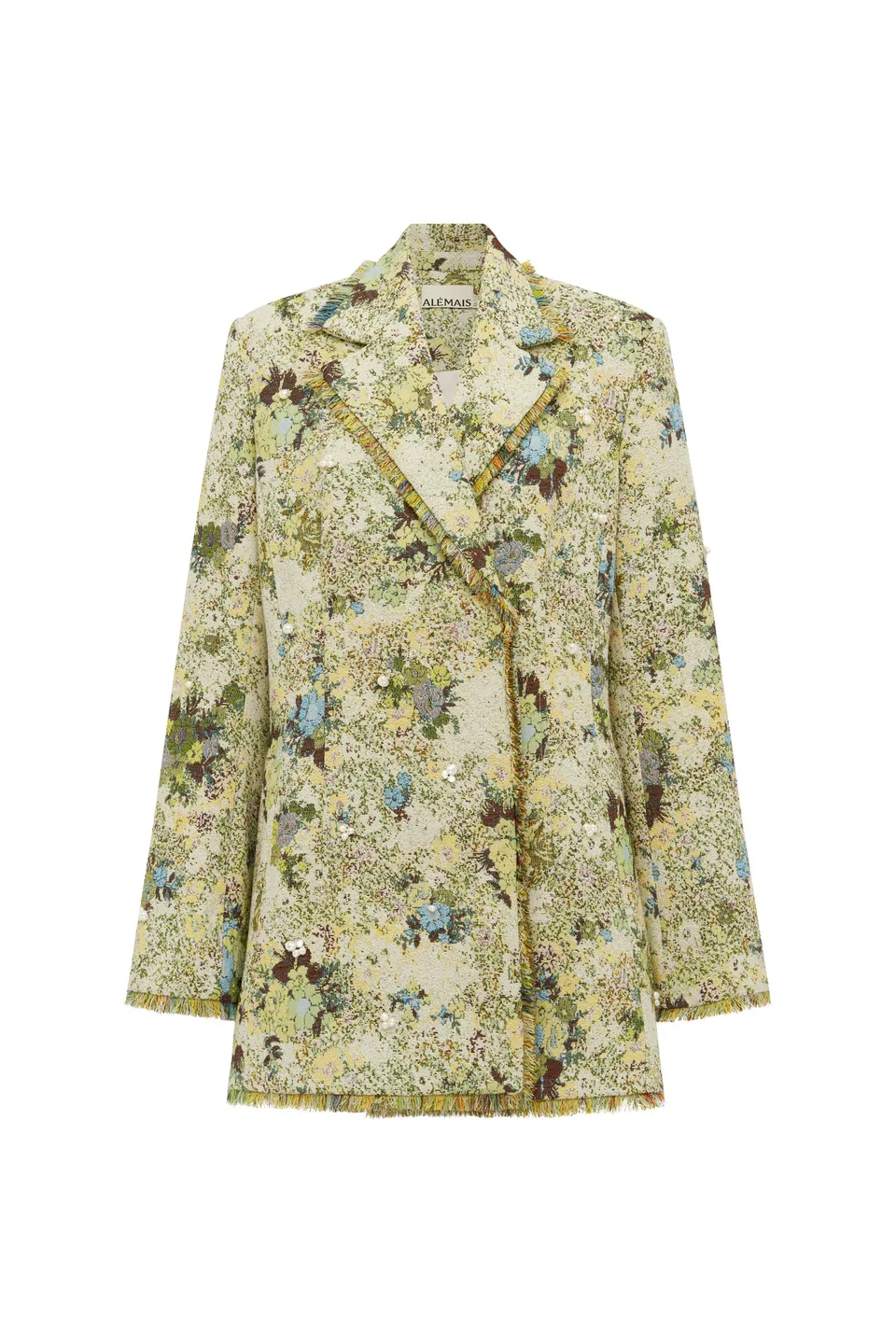 Alemais Whitney blazer jacquard perles franges