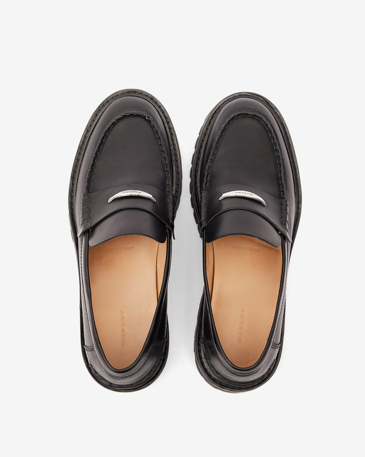 Isabel Marant Frezzah mocassins homme cuir noir 39-45