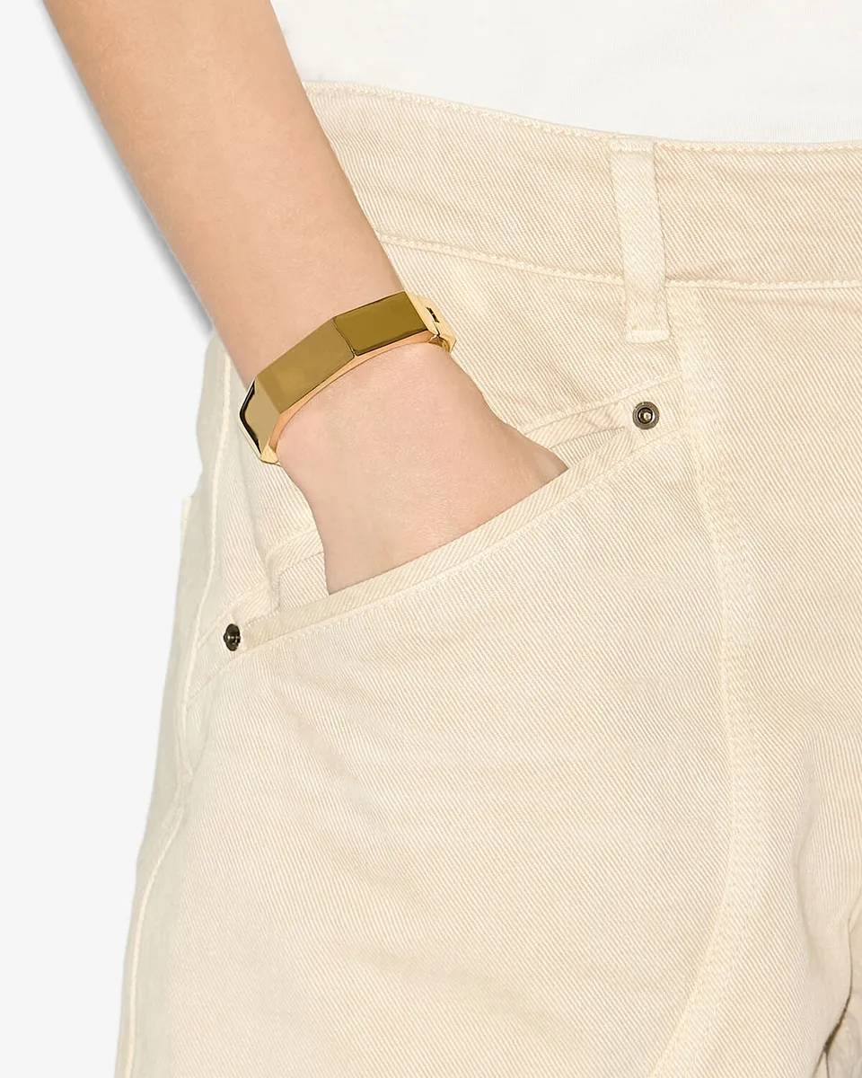 Isabel Marant Orenda bracelet manchette doré laiton T1 T2