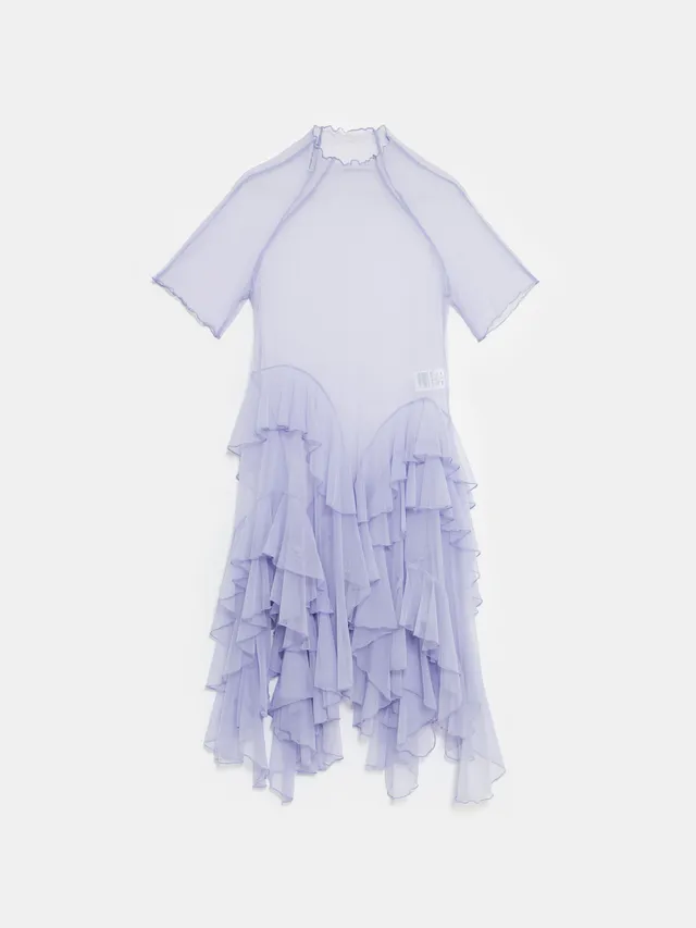 Ester Manas Dresses Lilac Spiral Maxi Robe longue lilas