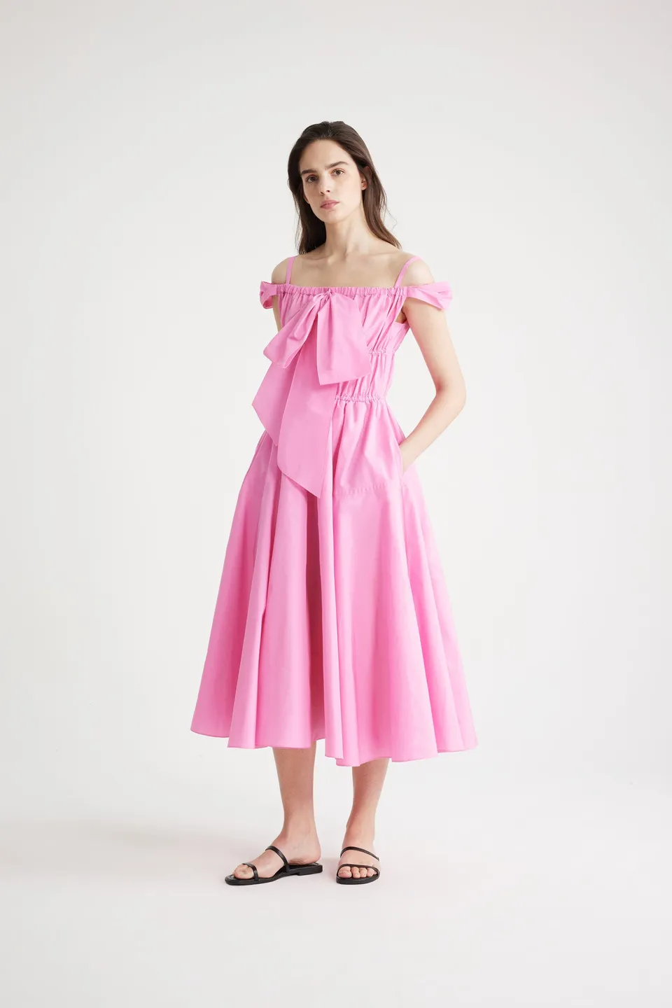 Patou P24DR1330011455P robe midi faille rose