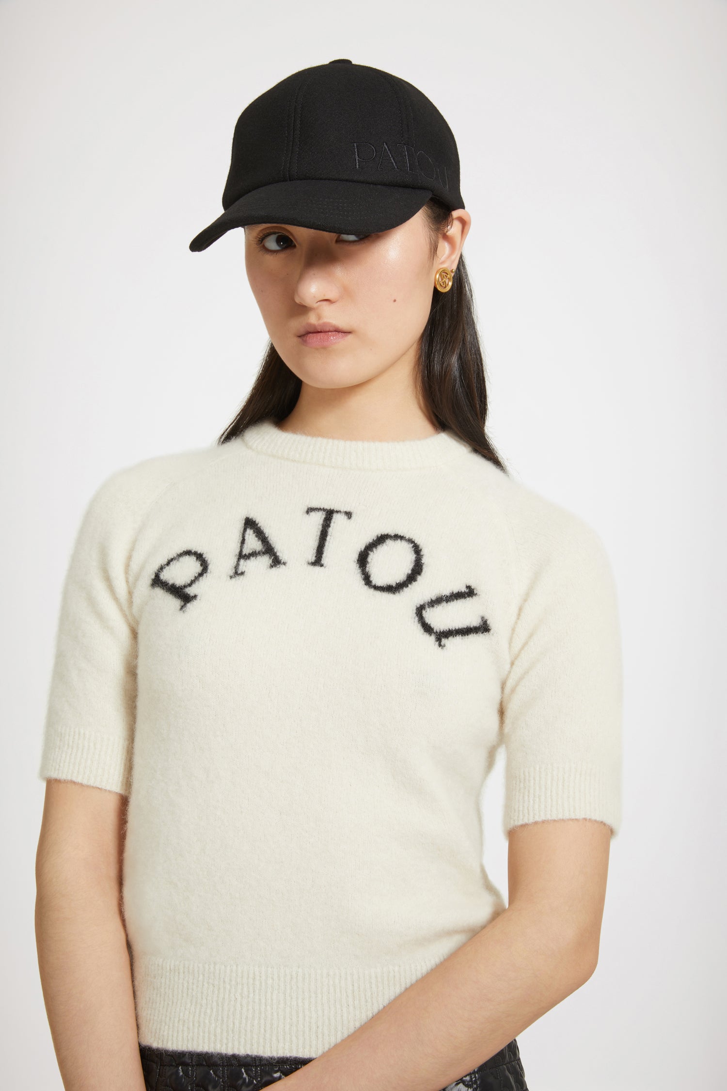 Patou Knitwear KN149 top jacquard Avalanche alpaga