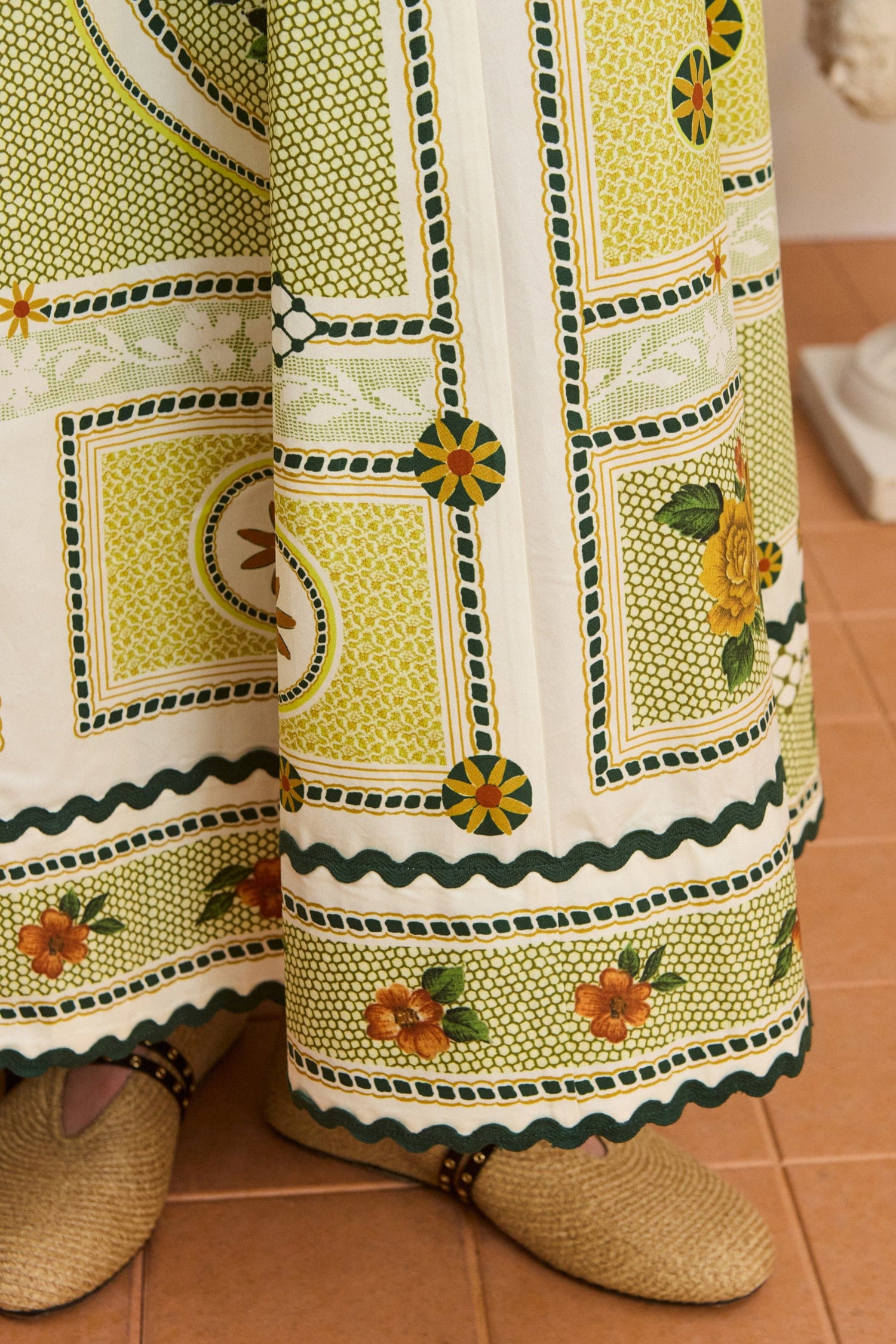 Alemaïs Dixie robe midi coton floral