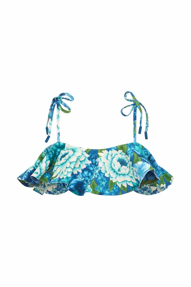 Alemäis Margo Ruffle haut de bikini bandeau à volant