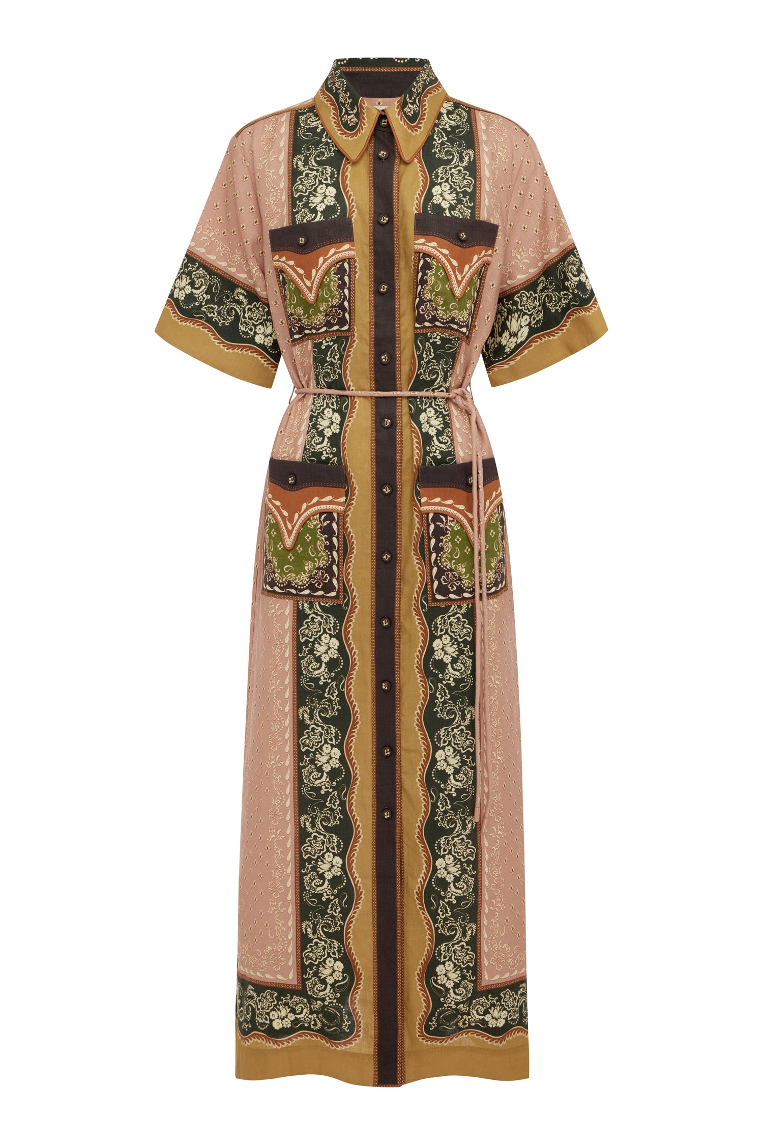 Alemaïs Darcey robe chemise midi chanvre