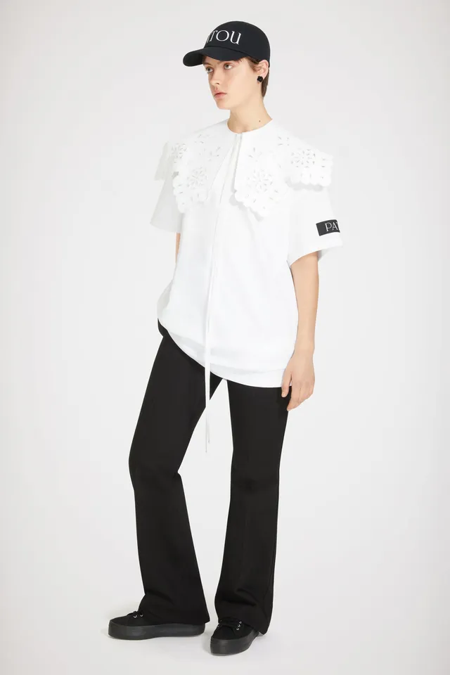 Patou JE0579990001W robe t-shirt coton blanche