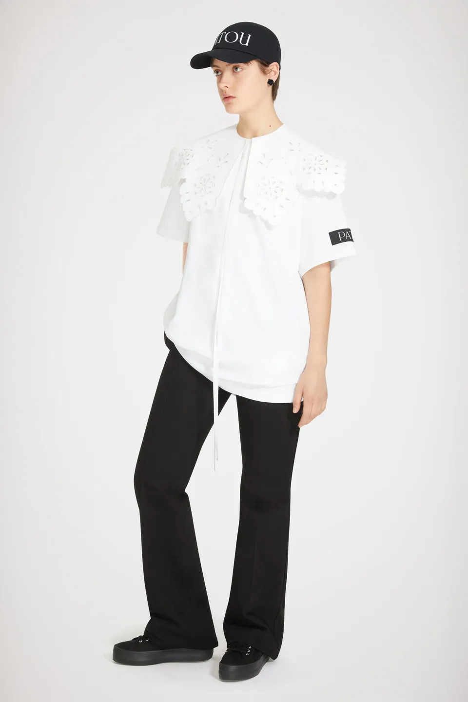 Patou JE0579990001W robe t-shirt coton blanche