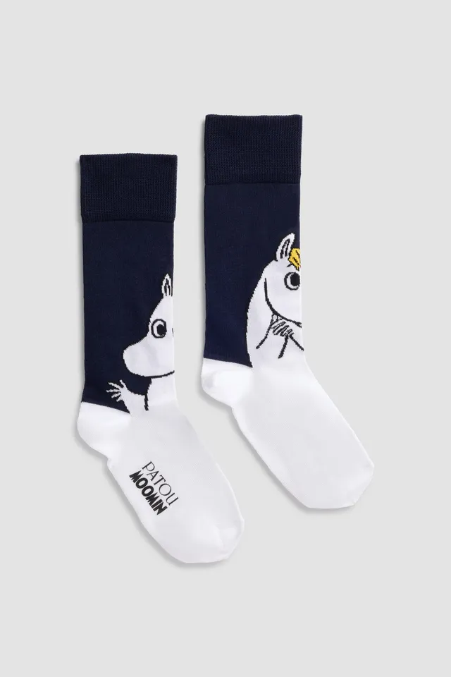 Patou AC127 chaussettes coton Moomin Navy Moomin
