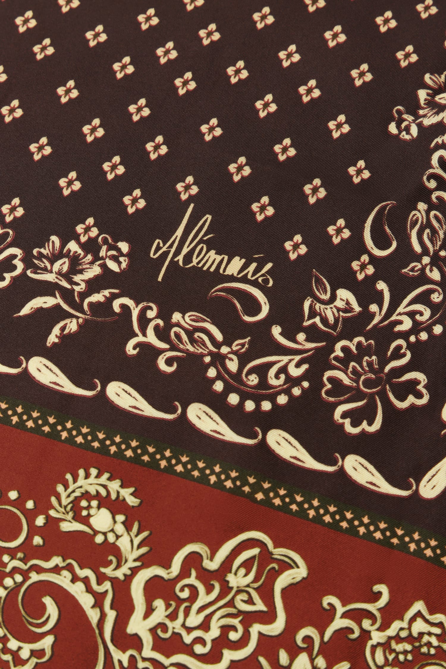 Alemaïs Alma Silk Scarf carré soie imprimé