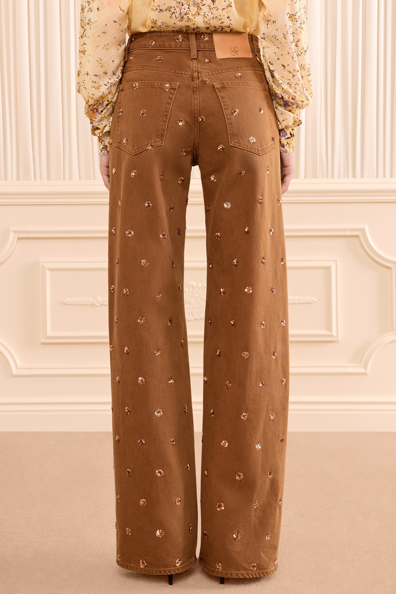 Ulla Johnson Willow jean large marron Umber