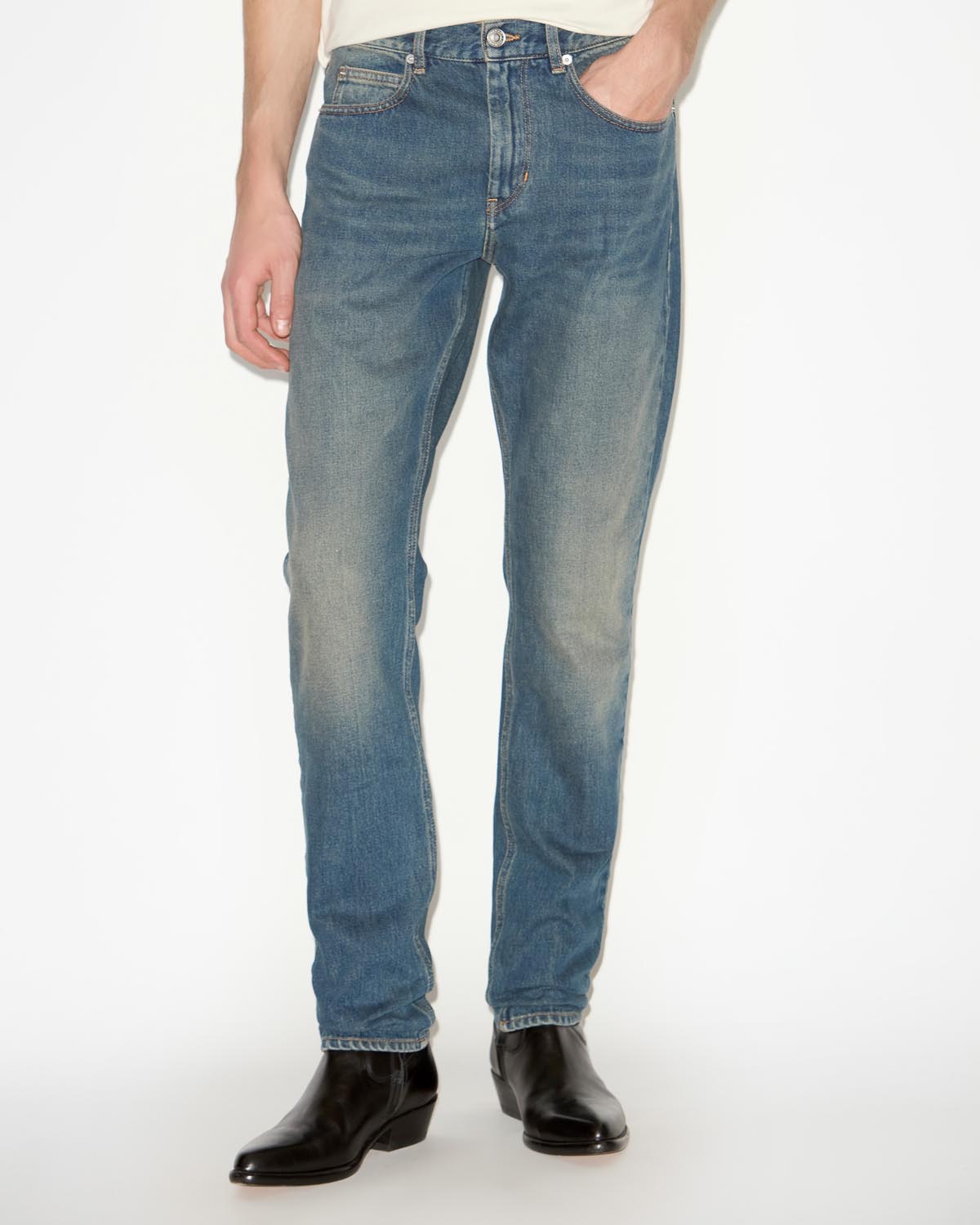 Isabel Marant Jack jean droit bleu 5 poches