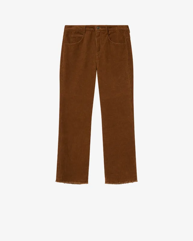 Isabel Marant Ruthie pantalon velours caramel droit 7/8