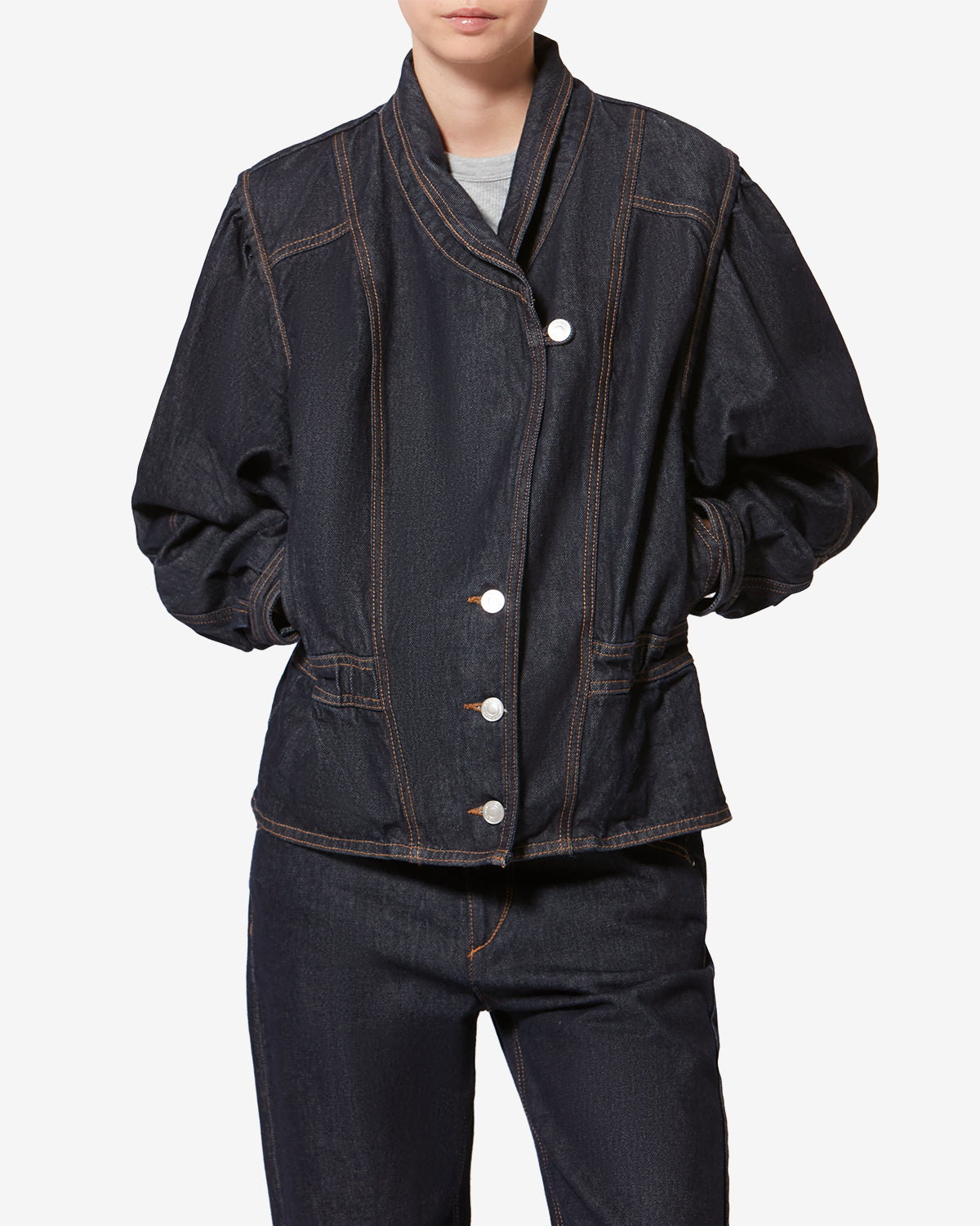 Isabel Marant Dolie veste denim foncé nuit