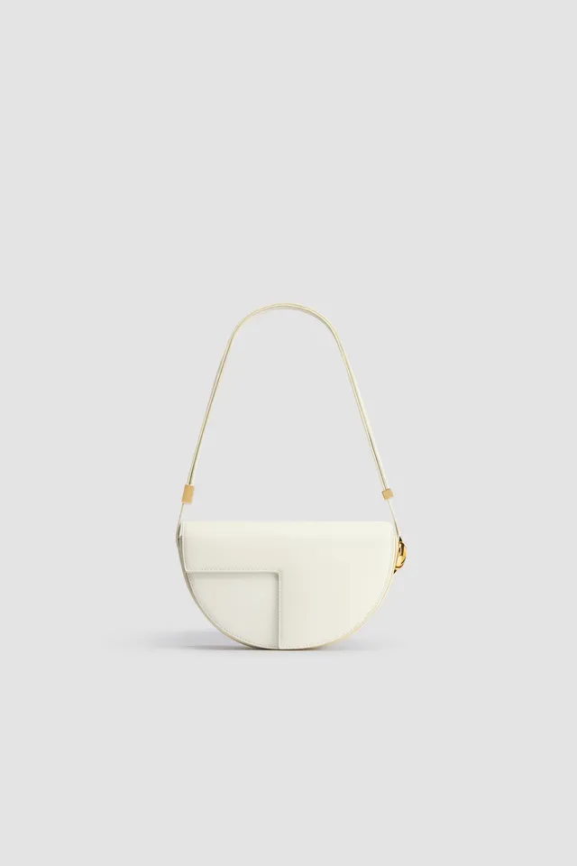 Patou Le Patou BA001 sac cuir Angora demi-lune