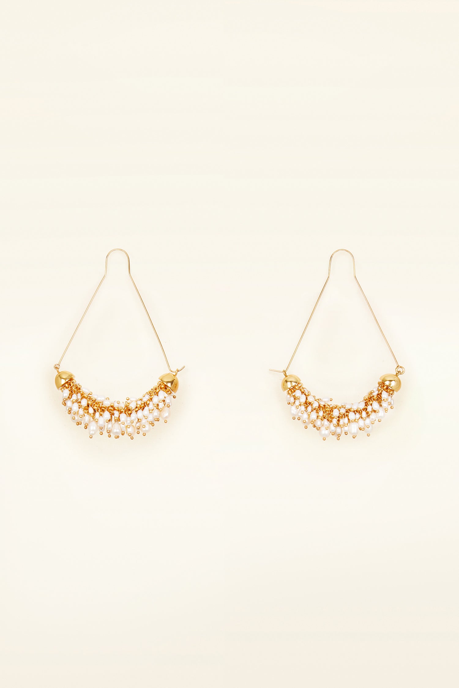 Patou Jewellery P20JW0031000299G boucles laiton doré perles