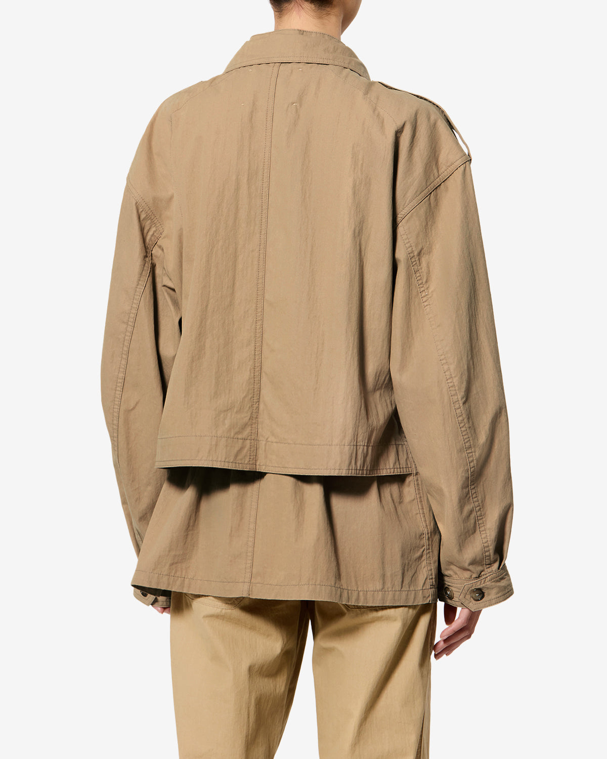 Isabel Marant Adelys veste kaki trench coton