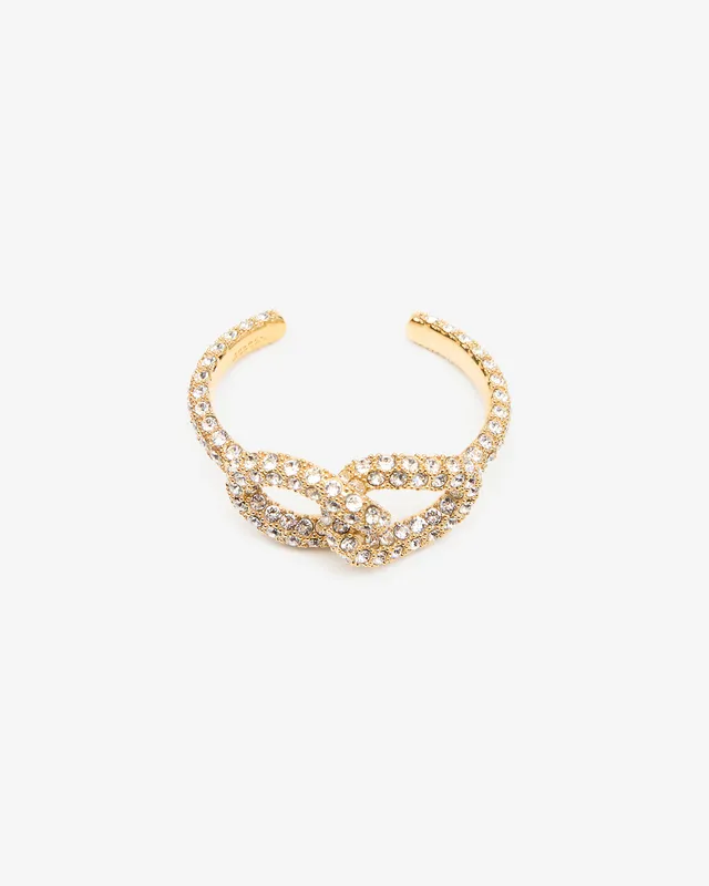 Isabel Marant Funky bracelet jonc doré transparent