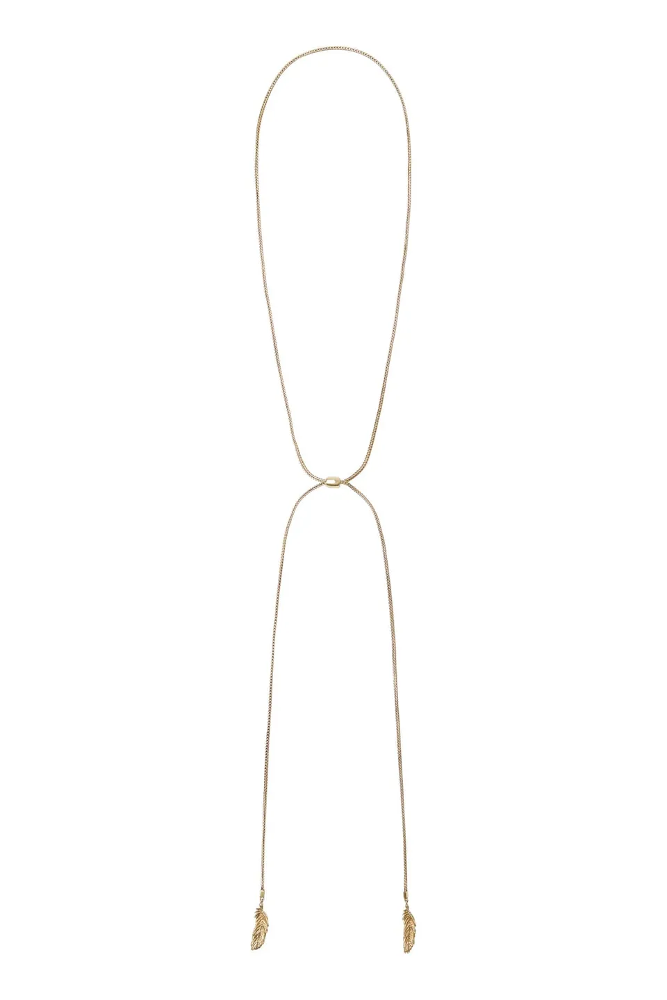 Alemäis Django Feather Lariat collier doré OS