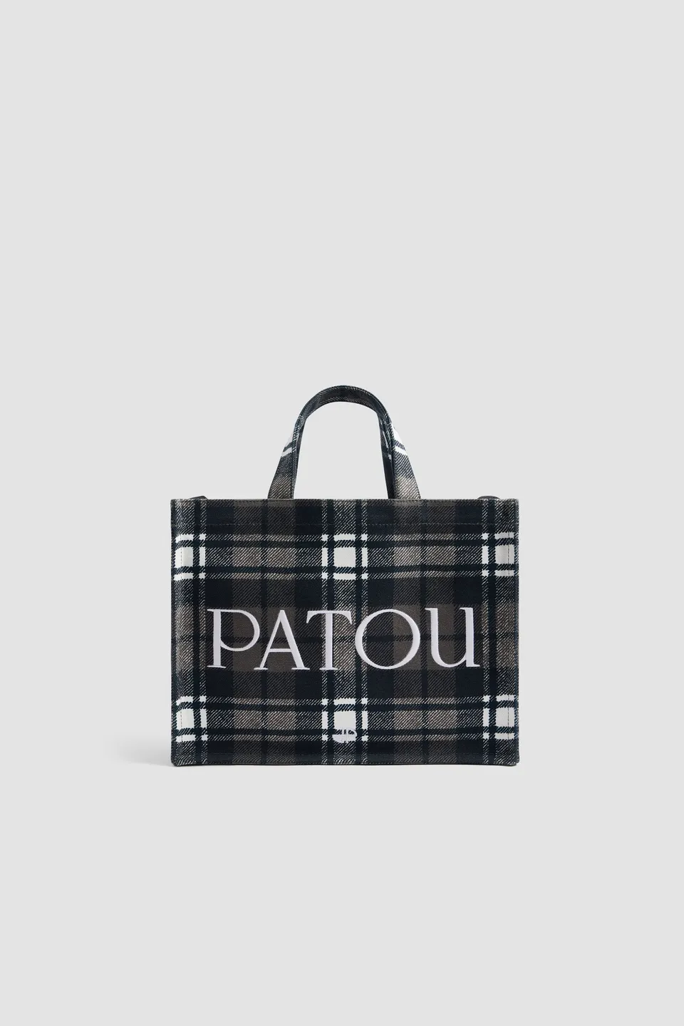 Patou sac tote AC088 toile tartan vert