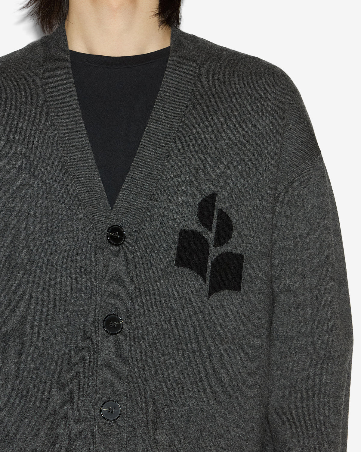 Isabel Marant Mailles Curtis cardigan anthracite laine