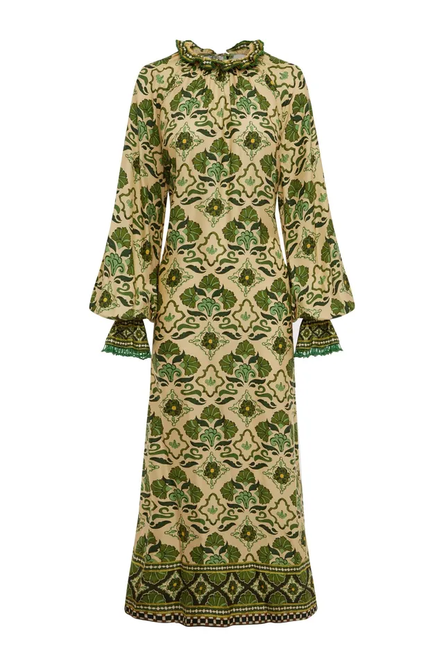 Alemaïs Cece Silk robe midi soie 100% manches longues
