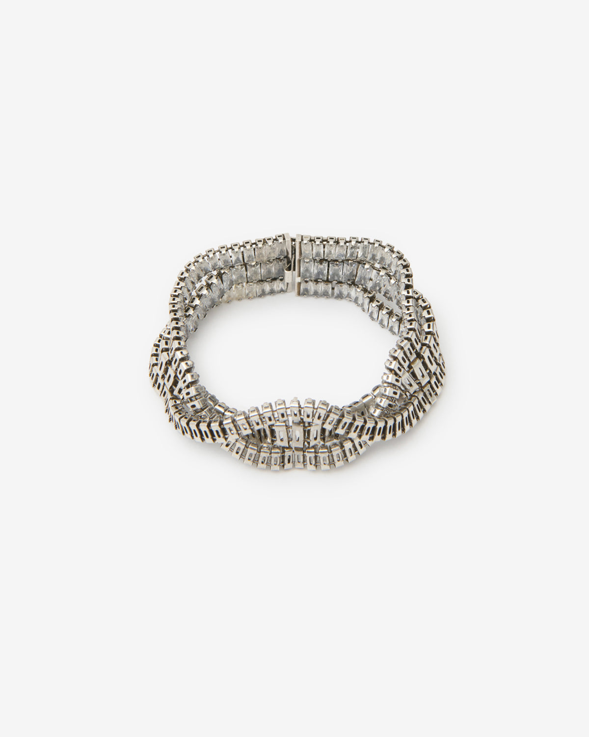 Isabel Marant Cara BR0280FA bracelet argenté verre 15,5 cm