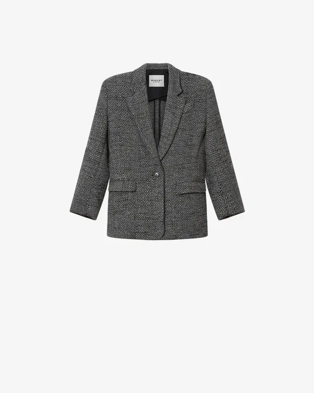 Isabel Marant Parly veste tailleur anthracite chevrons