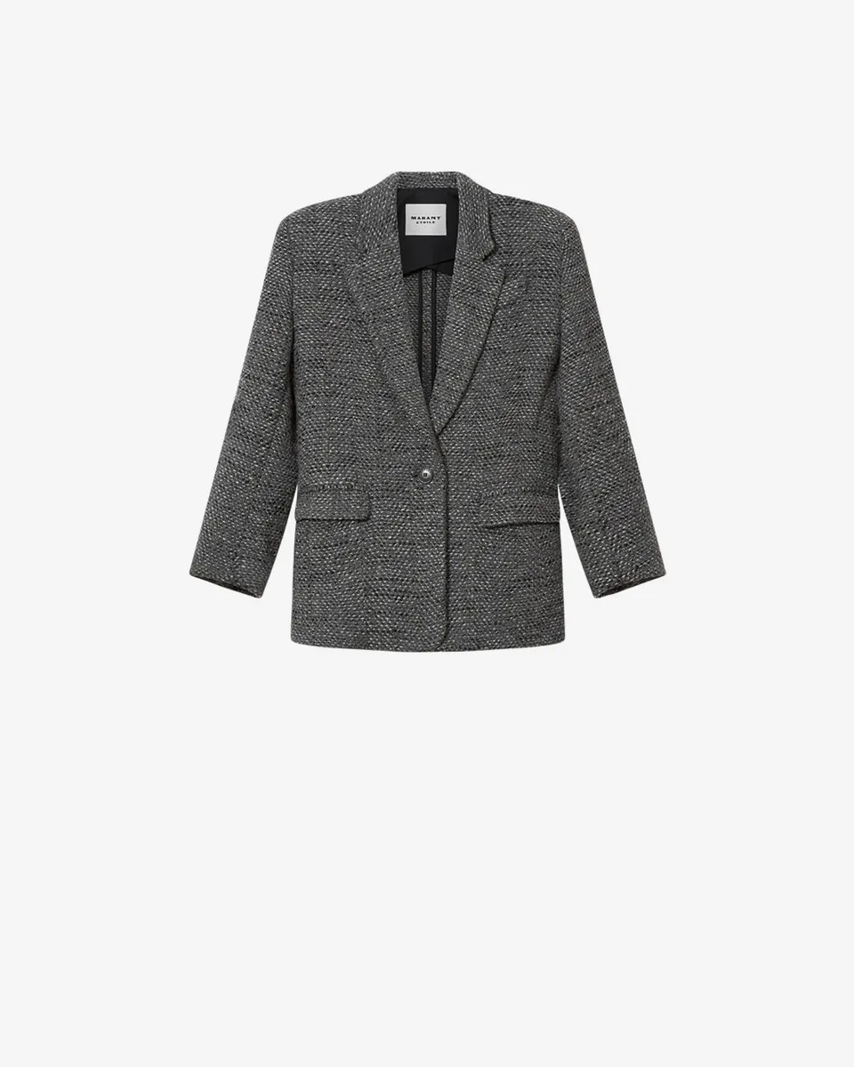 Isabel Marant Parly veste tailleur anthracite chevrons