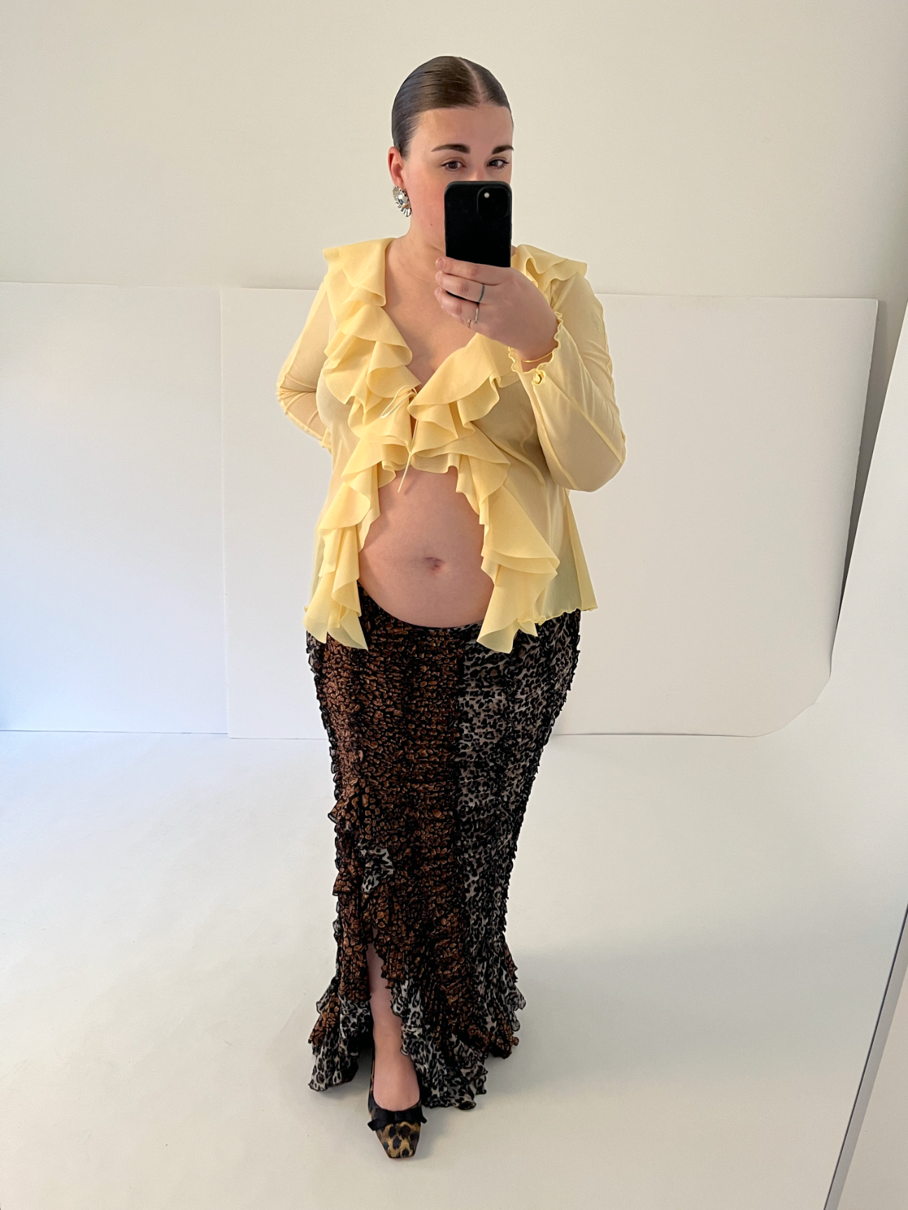 Ester Manas Tops Mimosa Ruffled Bolero boléro Mimosa
