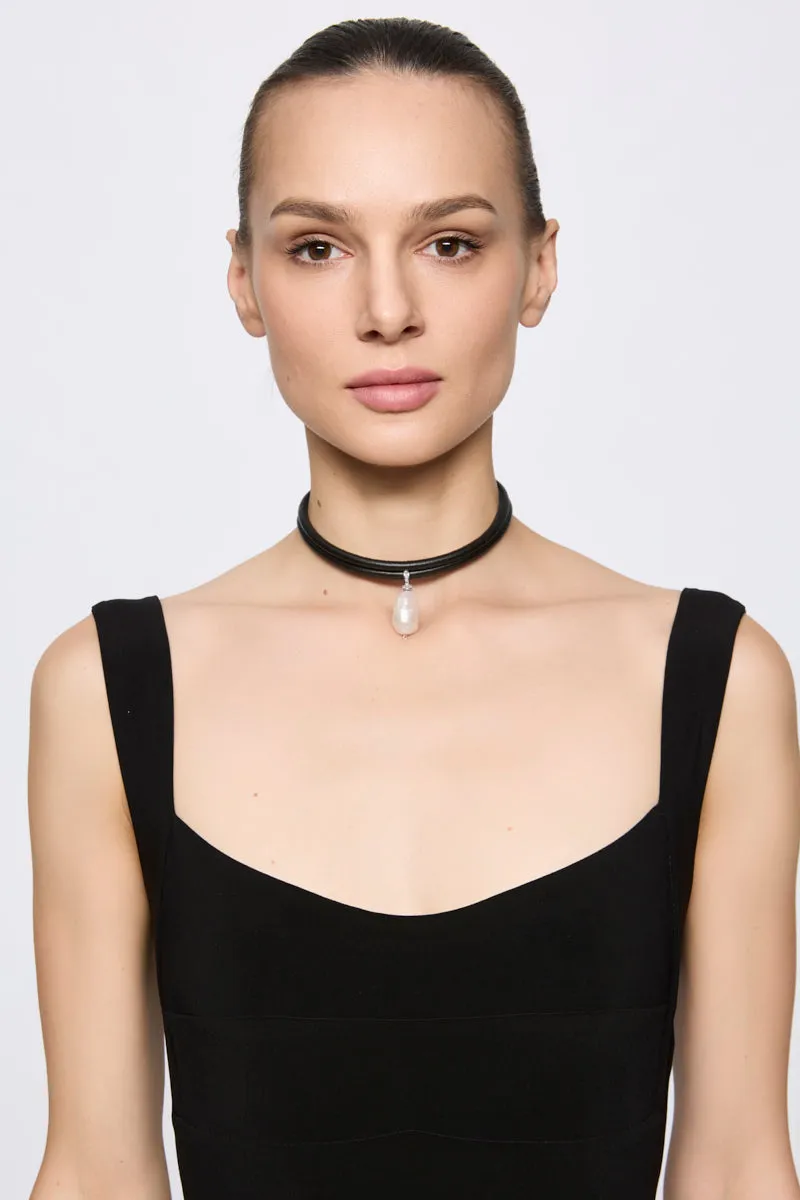 ATU Body Couture Leather Choker collier cuir noir U