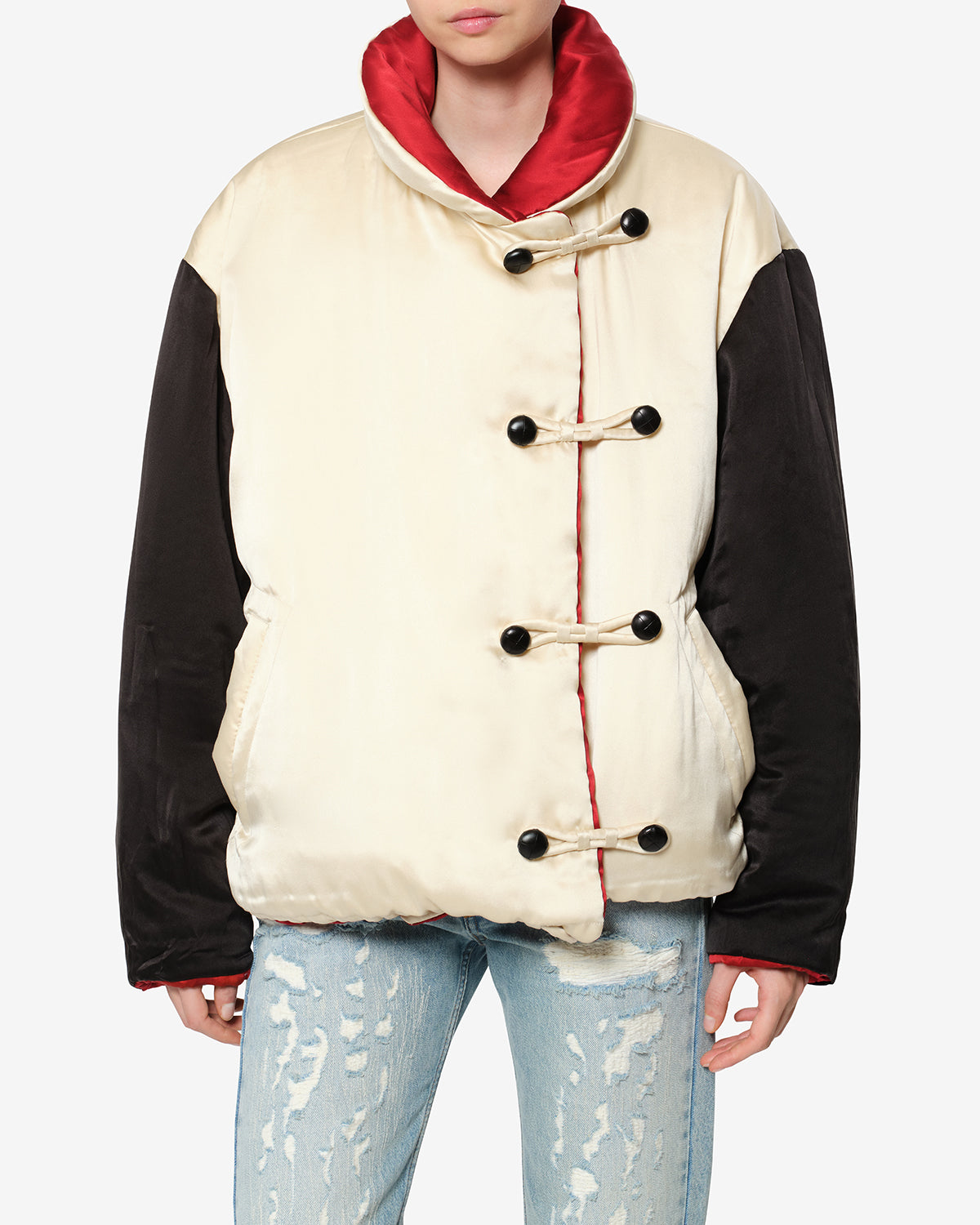 Isabel Marant Bleza MA0585FA manteau soie champagne