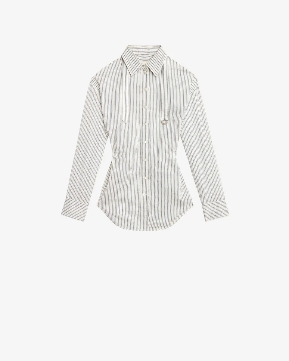 Isabel Marant Aurora CH0262FA chemise oversize rayée