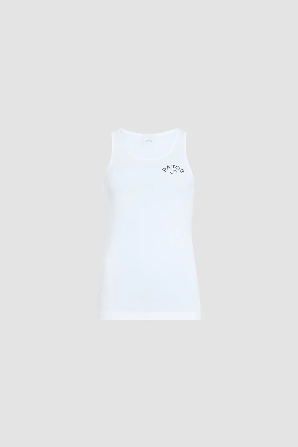 Patou JE210 débardeur blanc coton brodé logo XS-XL
