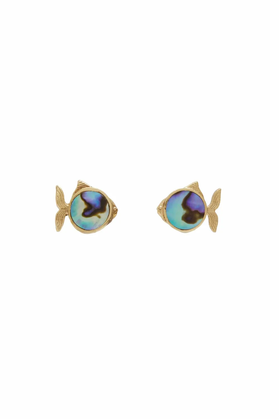 Alemaïs Calypso Paua Fish Studs boucles poisson nacre